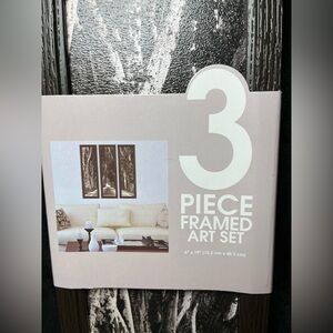 Black and White 3-Piece Framed Art Set